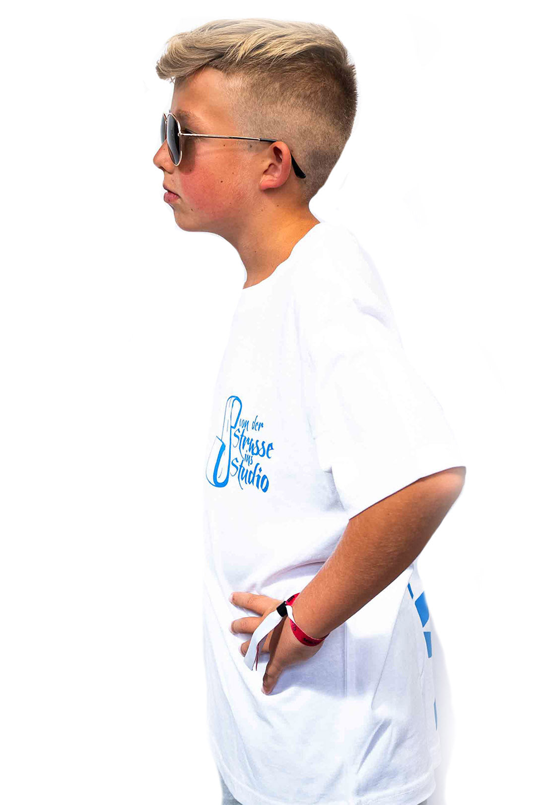 Primetime-T-Shirt (VDSIS) - Weiß/Blau