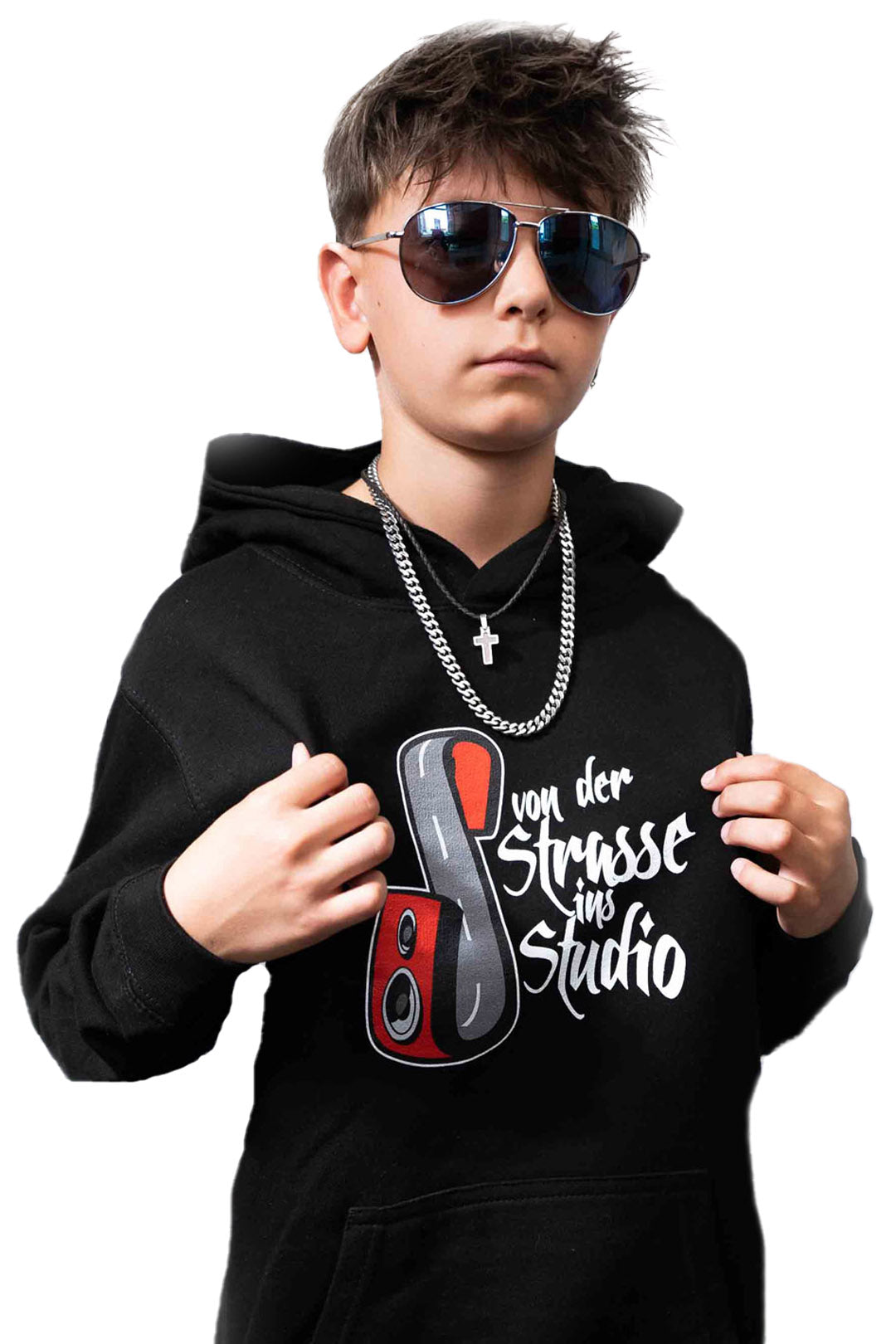 Kids - Classic-Hoodie (VDSIS) - Schwarz