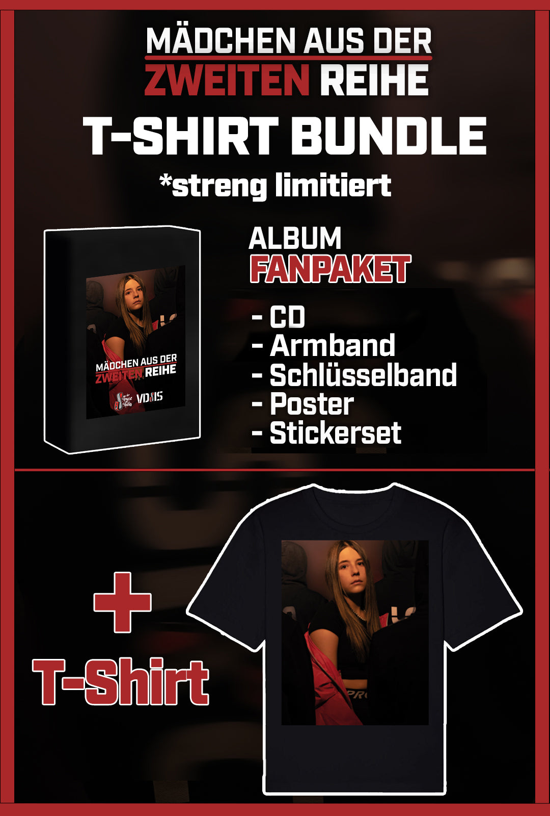 T-Shirt Bundle - Mädchen aus der zweiten Reihe - Fanpaket