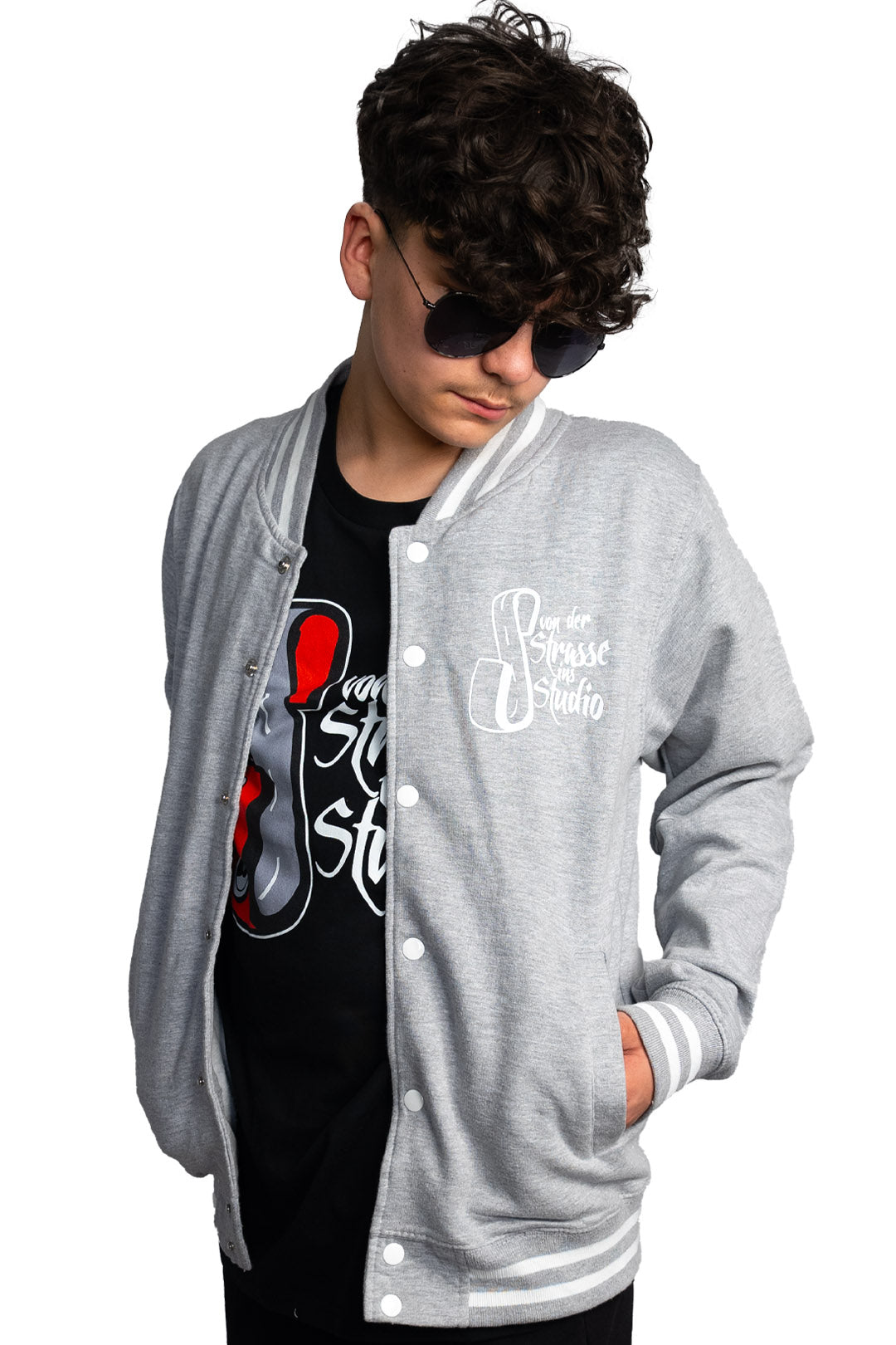 VDSIS-Collegejacke "USA" - Grau