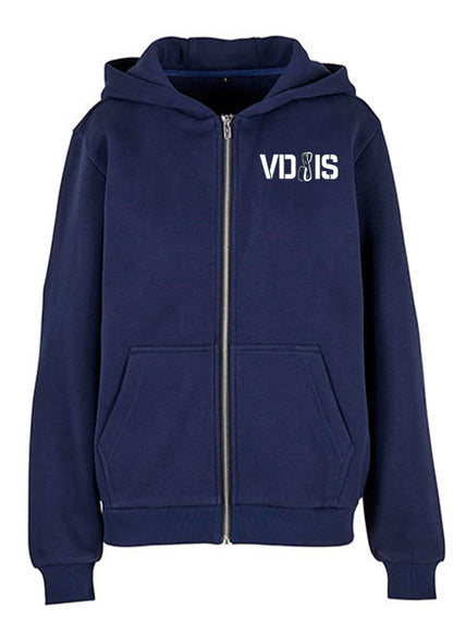 VDSIS - LIFESTYLE ZIP HOODIE (GIRLS) - Dark Blue
