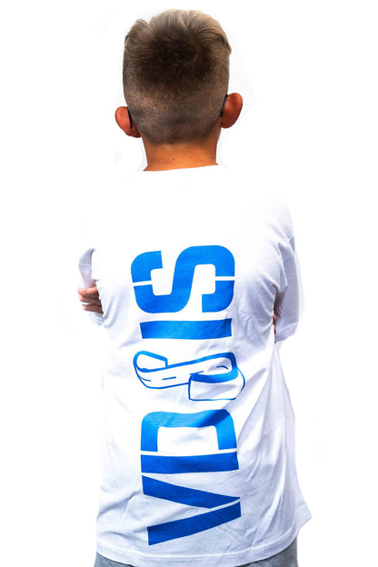 Primetime-T-Shirt (VDSIS) - Weiß/Blau