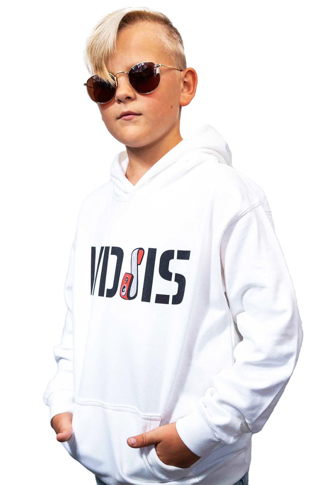 Kids - Basic-Hoodie (VDSIS) - Weiß
