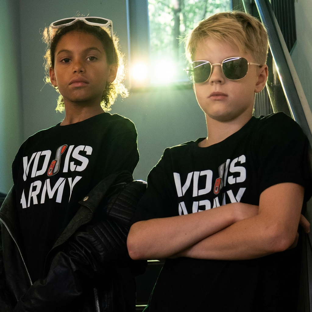VDSIS-Army T-Shirt - Schwarz - Kids