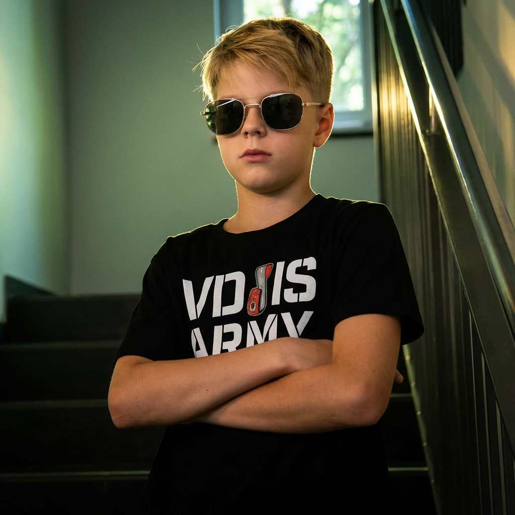 VDSIS-Army T-Shirt - Schwarz - Kids
