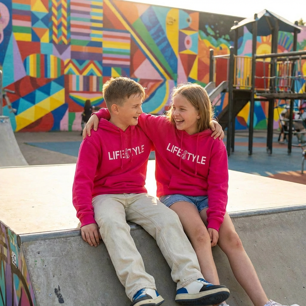 Kids - Lifestyle Hoodie - Pink