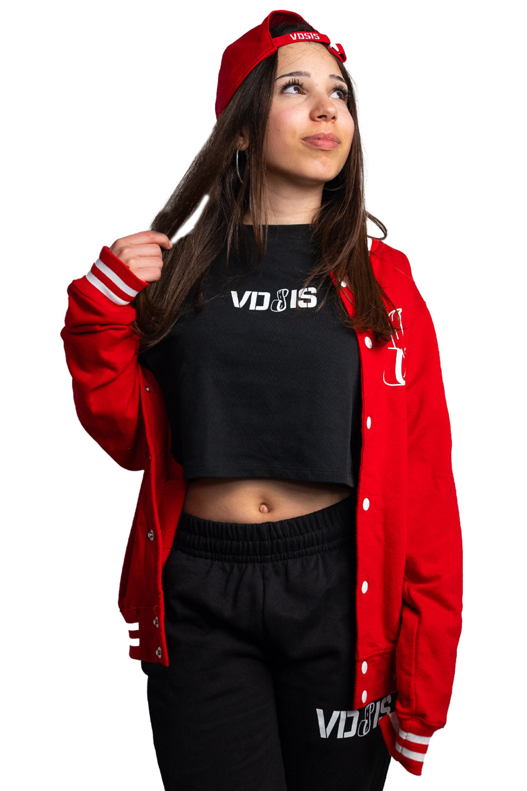 VDSIS-Collegejacke "USA" - Rot